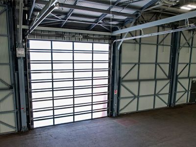 Interior of the AltaSea research facility with a translucent Survivor door