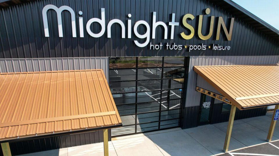 Midnight Sun and Spas in Hermantown, Minnesota with Ultraclear Overhead Doors