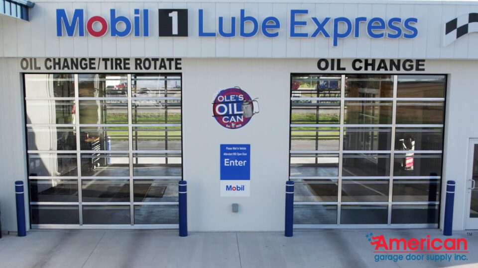 Ultraclear Doors Installed At Lube Center American Garage Door Supply